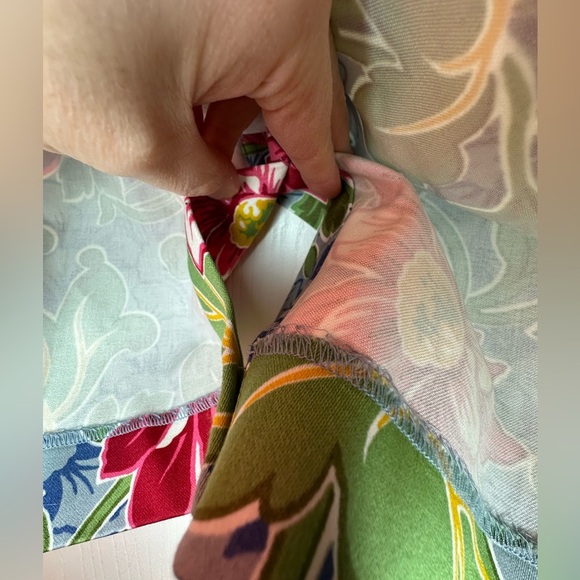 Talbots multicolor floral straight pencil skirt zipper closure women’s 10p - Picture 10 of 13